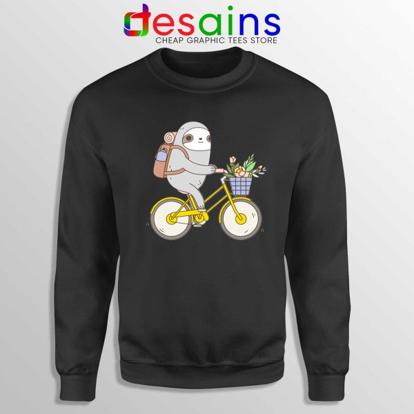 Buy Biking Sloth Cheap Sweatshirt Real Life Sloth Black