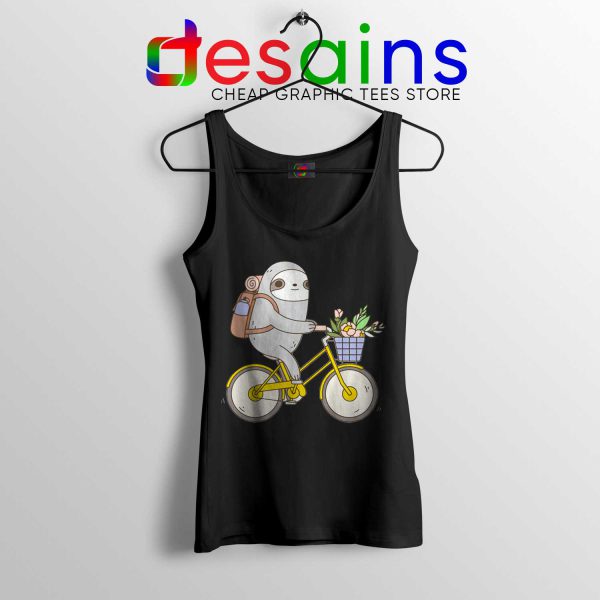 Buy Biking Sloth Cheap Tank Top Black