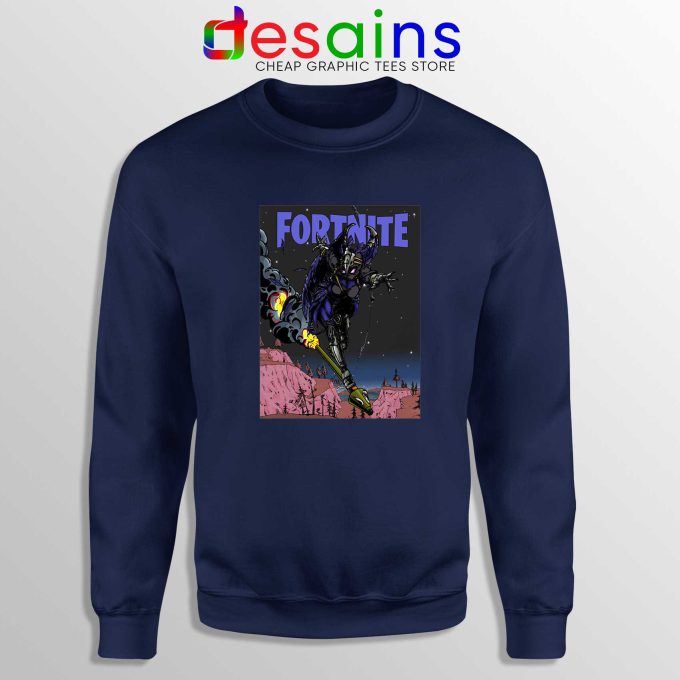 Buy Sweatshirt Fortnite Ravage Outfit Crewneck Navy Blue