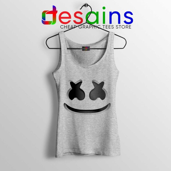 Cheap Tank Top Marshmello Helmet Sport Grey