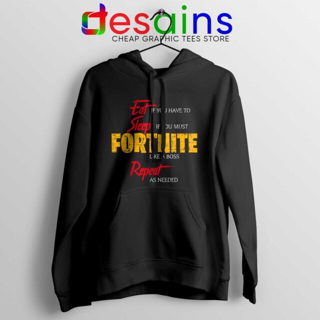 Hoodie Eat Sleep Fortnite Repeat Battle Royale Game