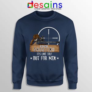 PUBG Sweatshirt Navy Long Range Shooter and Sniper Battlegrounds