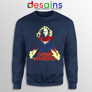 Sweatshirt Navy Captain Marvel 2 Brie Larson The Marvels