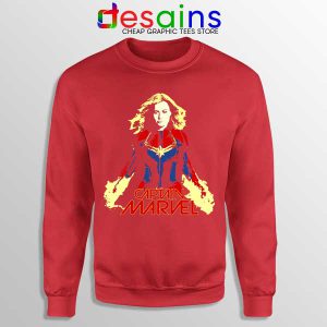 Sweatshirt Red Captain Marvel 2 Brie Larson The Marvels