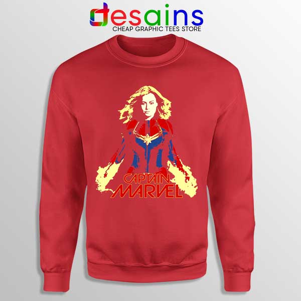 Sweatshirt Red Captain Marvel 2 Brie Larson The Marvels