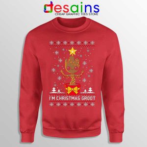 Sweatshirt Red Christmas Groot Ugly Guardians of the Galaxy