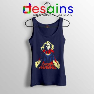 Tank Top Navy Captain Marvel Brie Larson The Marvels 2