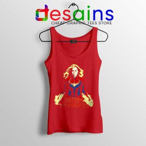 Tank Top Red Captain Marvel Brie Larson The Marvels 2