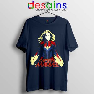 The Marvels Tshirt Black Captain Marvel Movie Brie Larson Comic