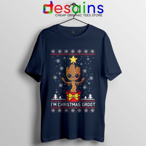 Tshirt Navy Christmas Groot Ugly Guardian Vin Diesel