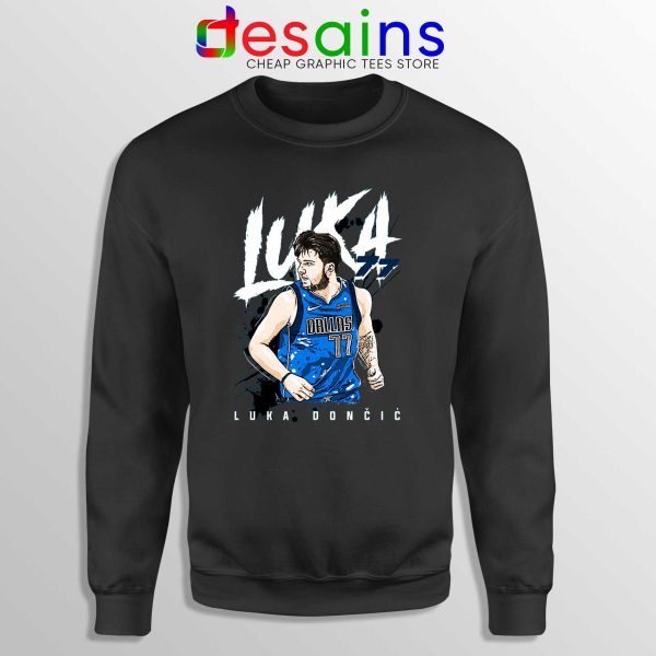 Best Luka Doncic Dallas Mavericks Sweatshirt Crewneck BLACK