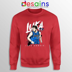 Best Luka Doncic Dallas Mavericks Sweatshirt Crewneck RED