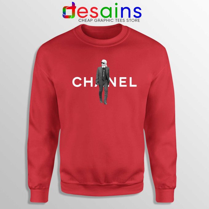 Buy Sweatshirt Karl Lagerfeld Fashion Crewneck Red Chanel