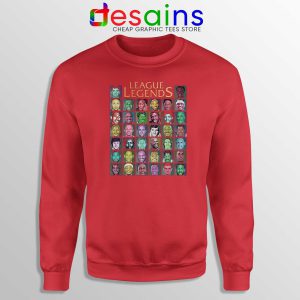 Buy Sweatshirt League Of Legends NBA Crewneck Red