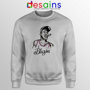 Buy Sweatshirt Michael Air Jordan Blazin Crewneck Sport Grey