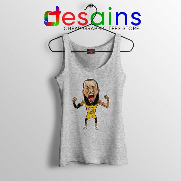 Buy Tank Top Lakers James NBA LeBron James Tank Size S-3XL Sport Grey