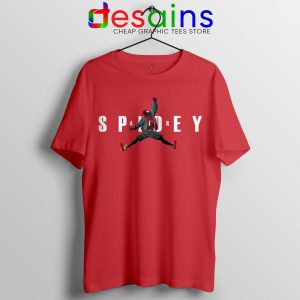 Buy Tee Shirts Air Spider Man Air Spidey Jordan Tshirt Red