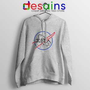 Cheap Hoodie Logo NASA Aesthetic Japanese Hoodies Sport Grey