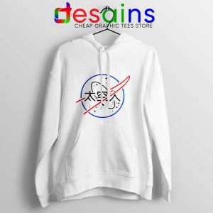 Cheap Hoodie Logo NASA Aesthetic Japanese Hoodies White