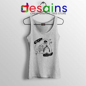 Cheap Tank Top Best Friends Nintendo Super Mario Bros Sport Grey