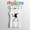 Cheap Tank Top Cool Banksy Flower Thrower Stencil Political Protest