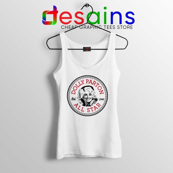 Cheap Tank Top Dolly Parton Converse All Star logo size S-3XL