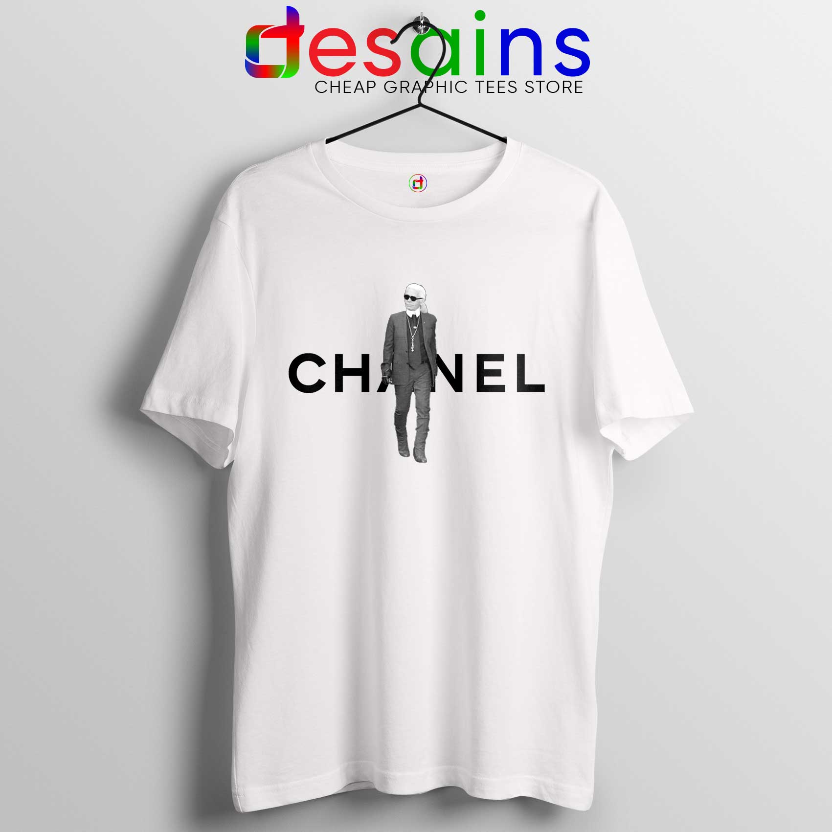 Appartement longontsteking Druppelen Tee Shirt Karl Lagerfeld Designer French Luxury Fashion