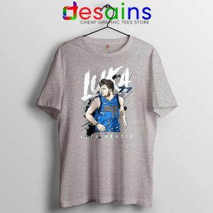 Cheap Tee Shirts Luka Doncic Dallas Mavericks art Size S-3XL Sport Grey