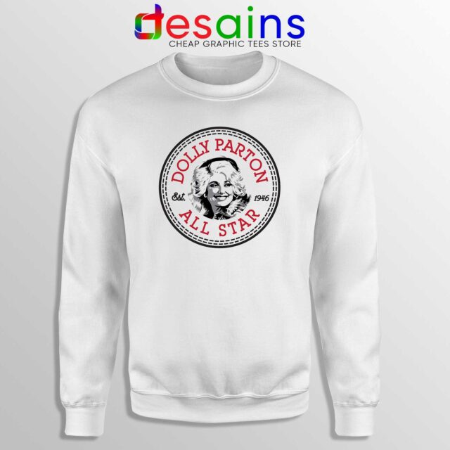 Dolly Parton Converse All Star Sweatshirt Rock Roll