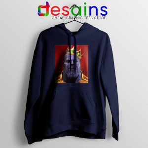 Hoodie The Notorious B.I.G. Thanos Avengers Endgame Hoodies Navy Blue