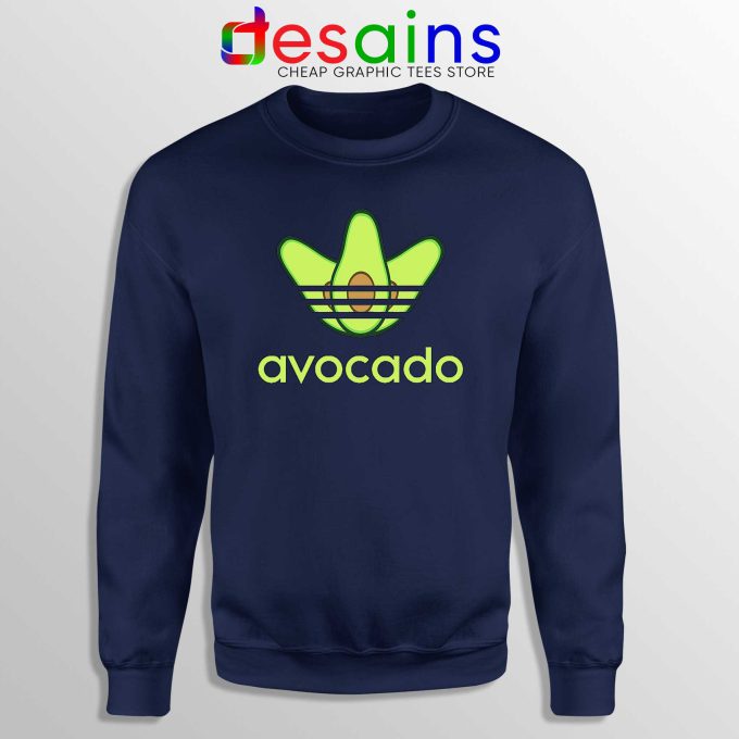 Sweatshirt Avocado Originals Three Stripes Crewneck Navy Blue