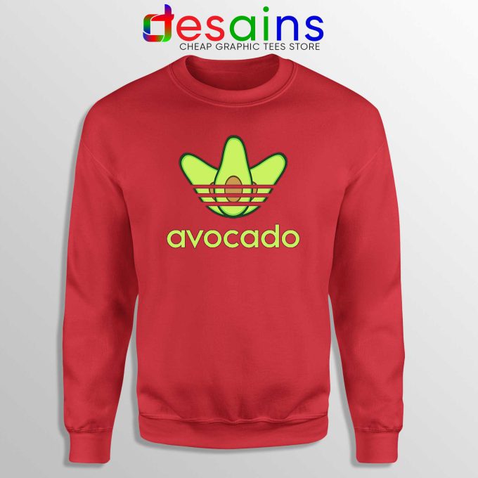 Sweatshirt Avocado Originals Three Stripes Crewneck Red