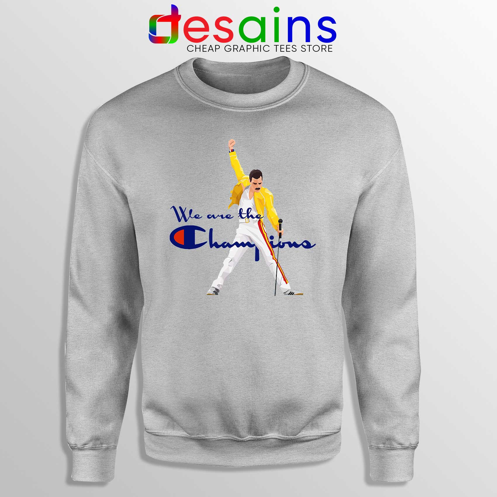 we are the champions crewneck