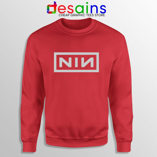 Sweatshirt Red Captain Marvel NIN Nine Inch Nails