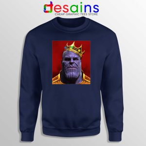 Sweatshirt The Notorious Thanos Avengers Endgame Sweater Navy Blue