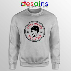 Sweatshirt Tom Waits All Star Converse Sport Grey