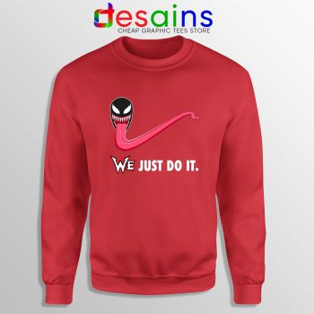 Sweatshirt Venom WE Just Do It Sweater Marvel Nike Parody Red