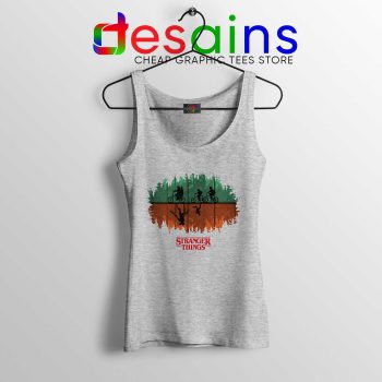 Tank Top Stranger Things 3 Movie Poster Cheap Tank Tops Sport Grey