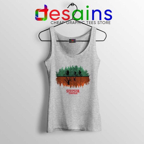 Tank Top Stranger Things 3 Movie Poster Cheap Tank Tops Sport Grey