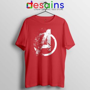 Tee Shirt Avengers Endgame Distressed Logo Cheap T-shirt Red Marvel