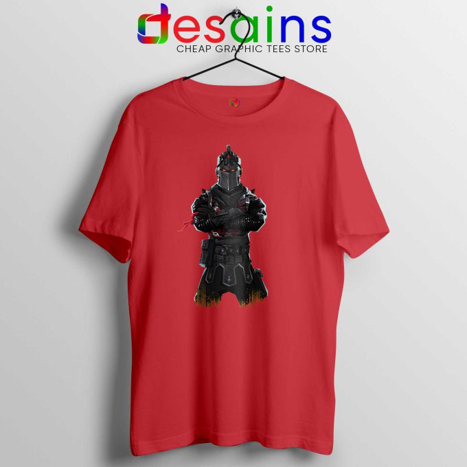 Tee Shirt Black Knight Fortnite Cheap Tshirt Game Red