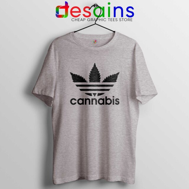 Tee Shirt Cannabis Leaf Adidas Parody Stores Near Me