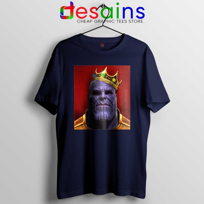Tee Shirt The Notorious Thanos Avengers Endgame T-shirt Navy Blue