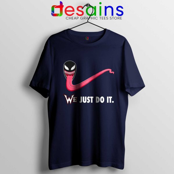 Tee Shirt Venom WE Just Do It T-shirt Marvel Size S-3XL Navy Blue shirt