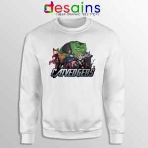 Buy Sweatshirt Cat Avengers Endgame Crewneck Sweater Marvel White