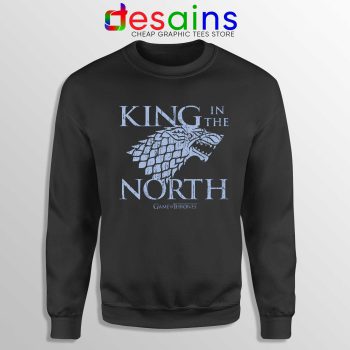 Buy Sweatshirt King In the North Crewneck Game of Thrones Black