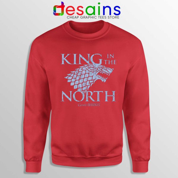 Buy Sweatshirt King In the North Crewneck Game of Thrones Red