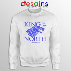Buy Sweatshirt King In the North Crewneck Game of Thrones White