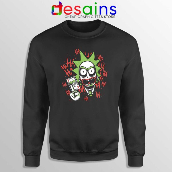 Buy Sweatshirt Rick Morty Joker Funny Crewneck Size S-3XL