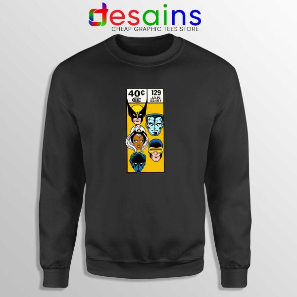 Buy Sweatshirt X Men Comic Book Poster Crewneck Sweater Black